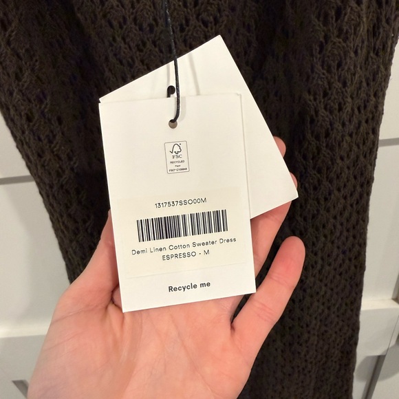 Reformation Brown Knit Maxi Slip Dress - Picture 4 of 4